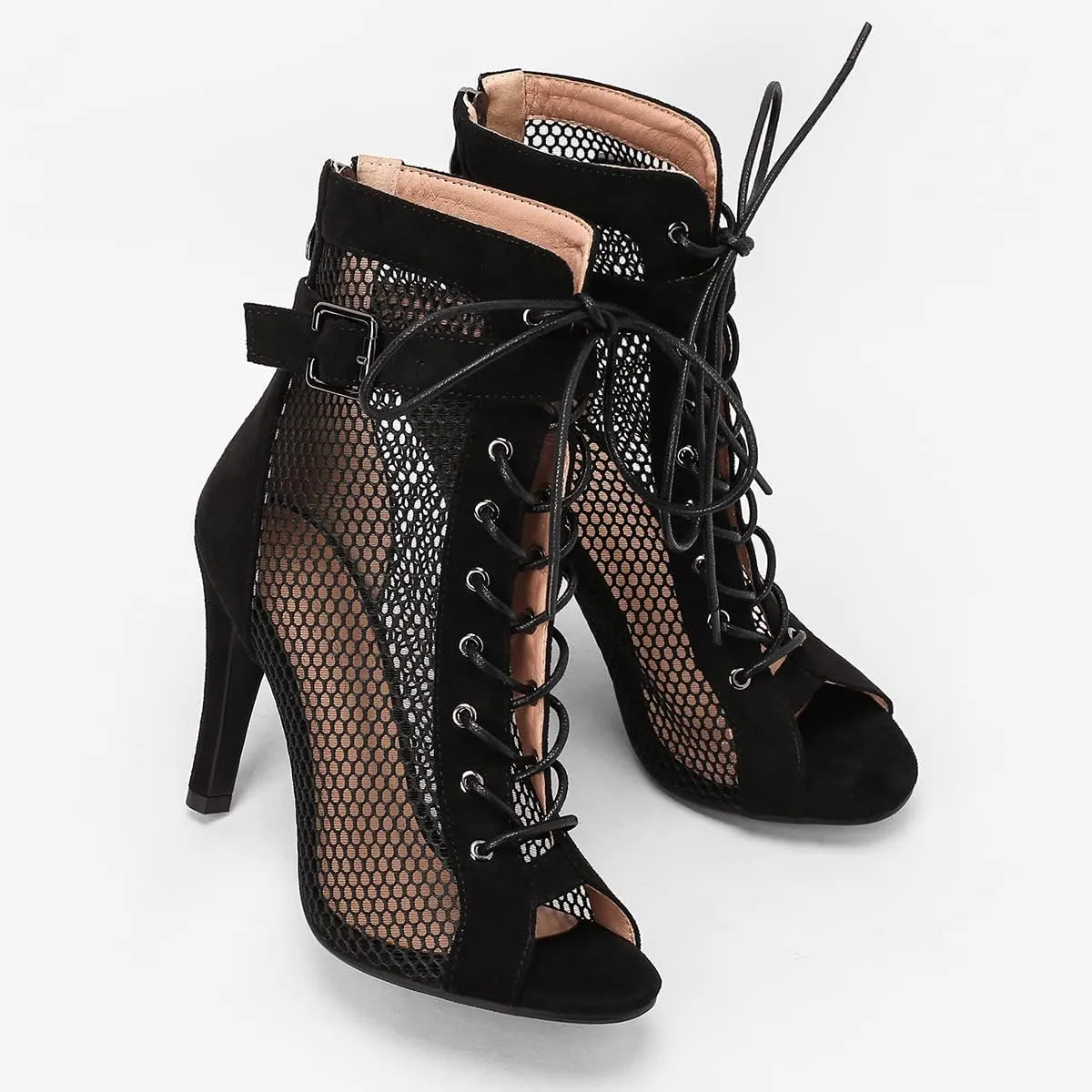 Scaoruki Women Classic Gladiator Sandals Summer Booties Breathable Mesh Sandals