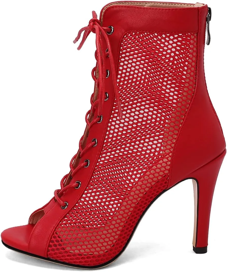 Scaoruki Women Classic Gladiator Sandals Summer Booties Breathable Mesh Sandals