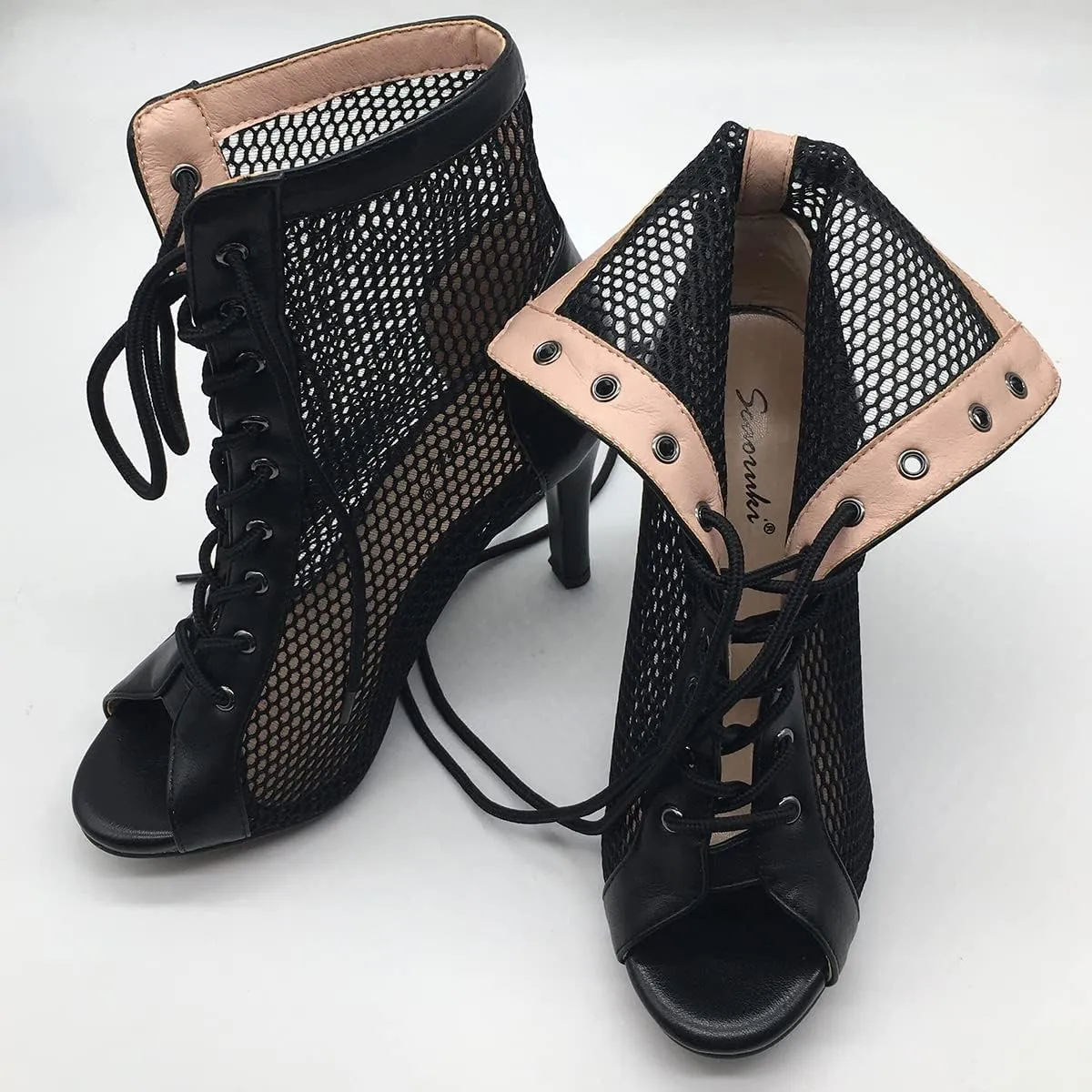 Scaoruki Women Classic Gladiator Sandals Summer Booties Breathable Mesh Sandals
