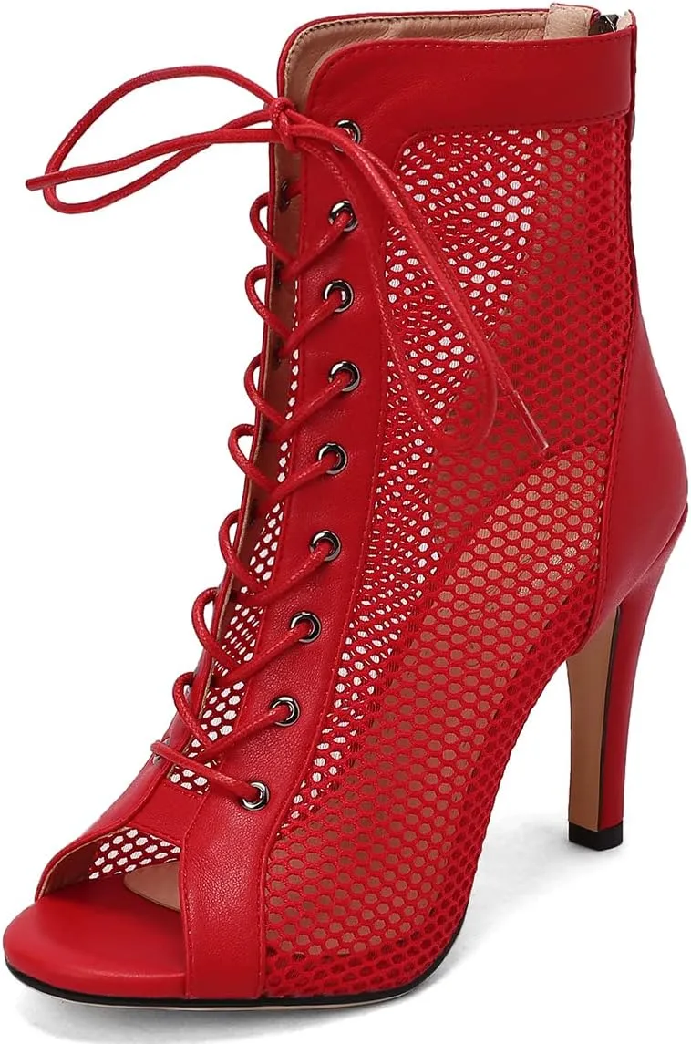 Scaoruki Women Classic Gladiator Sandals Summer Booties Breathable Mesh Sandals