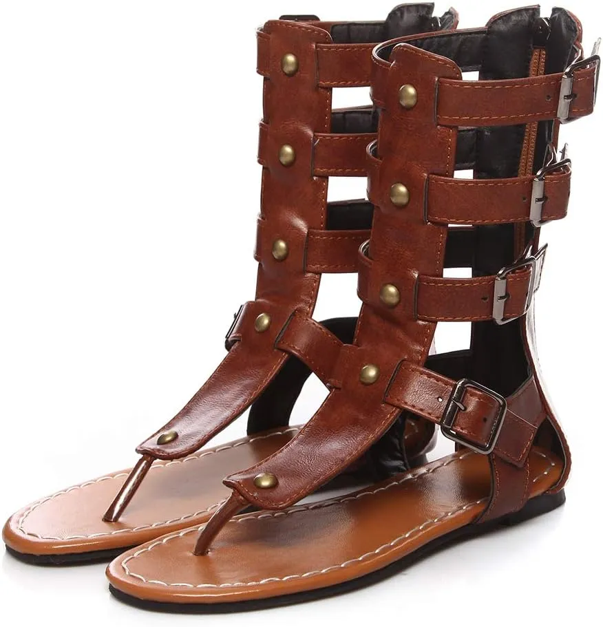 Scaoruki Women Summer Booties Shoes Classic Gladiator Sandals