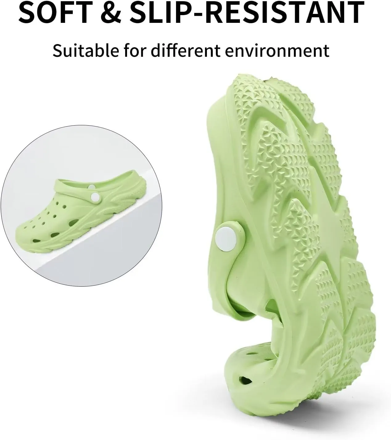 Scecocrs Women's Garden Clogs, Slip-on Comfort Sandals with Arch Support