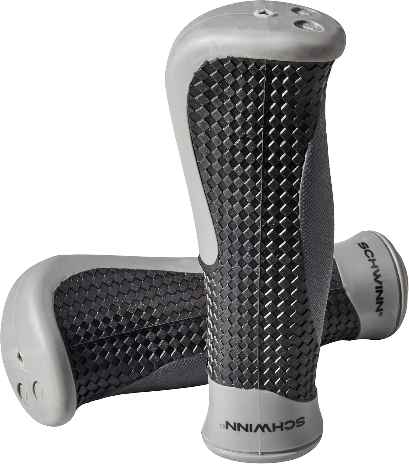 Schwinn Ergonomic Comfort Bike Grips, Fits Most Standard Bicycle Handlebars, Provide Extra Comfort and Improved Grip, Bike Parts and Accessories