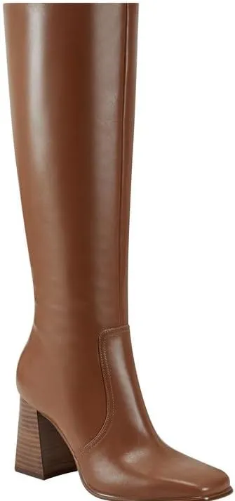 sexytag Knee High Boots for Women Gogo Boots Square Toe Chunky Heel Side Zipper Fashion Dress Boots