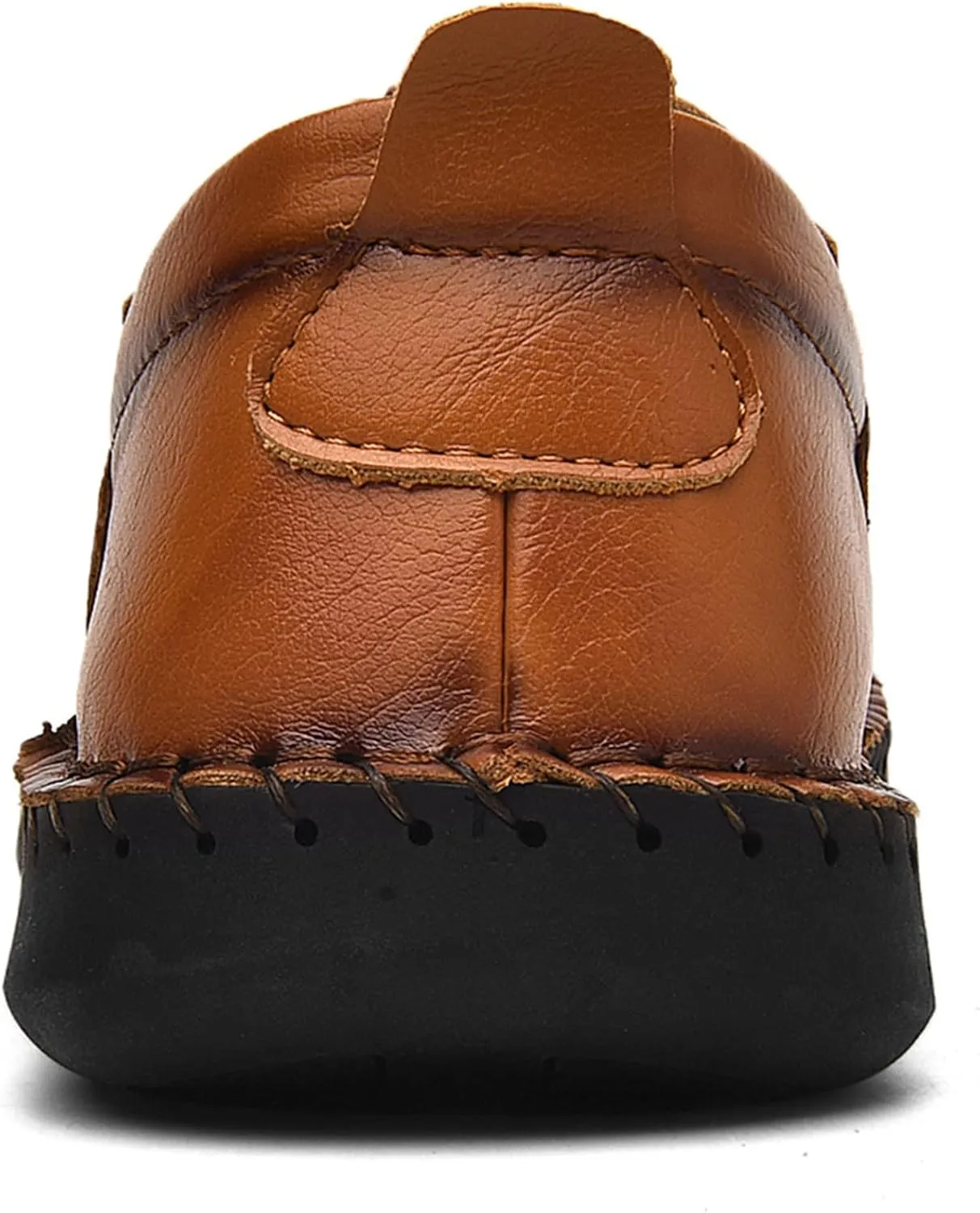 Shaire Men's Casual Leather Slip on Shoes, Breathable Comfortable Walking Shoes for Men