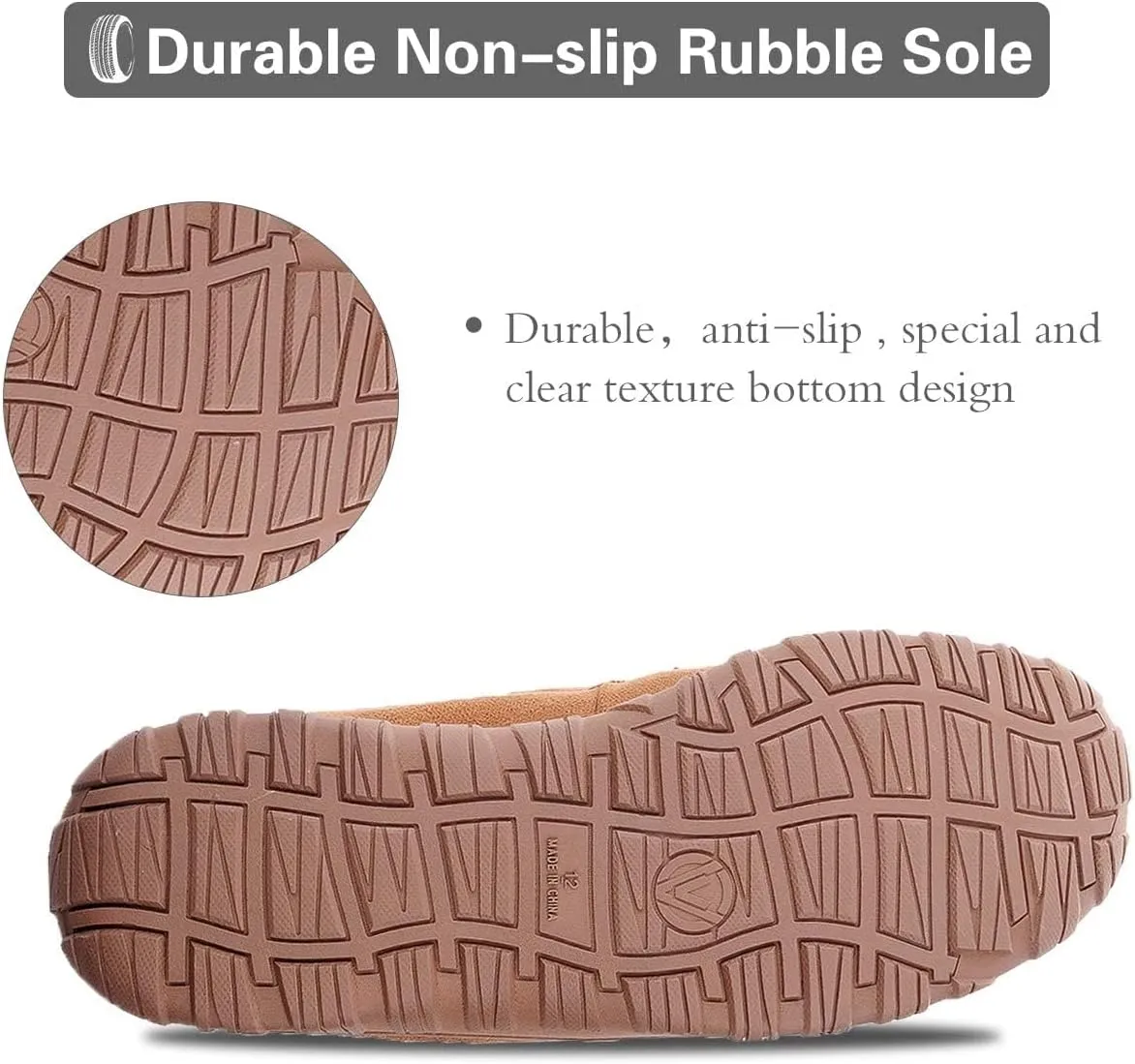 shoeslocker Mens Slippers Microsuede Moccasin Memory Foam House Shoes