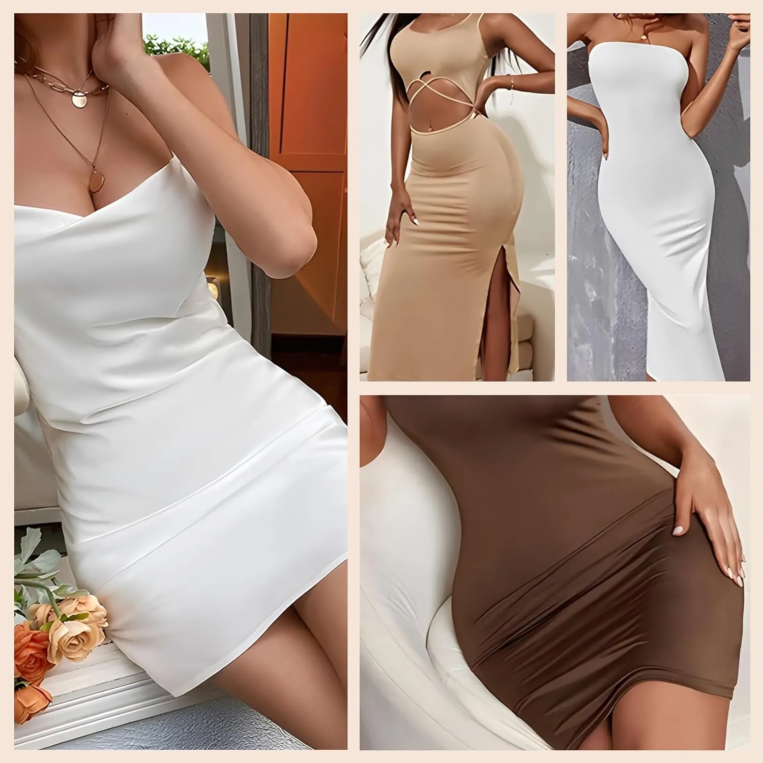 SLIMBELLE Half Slips Shaper Cool Comfort Seamless Slip Shapewear Under Dress Tight Skirt Undergarments