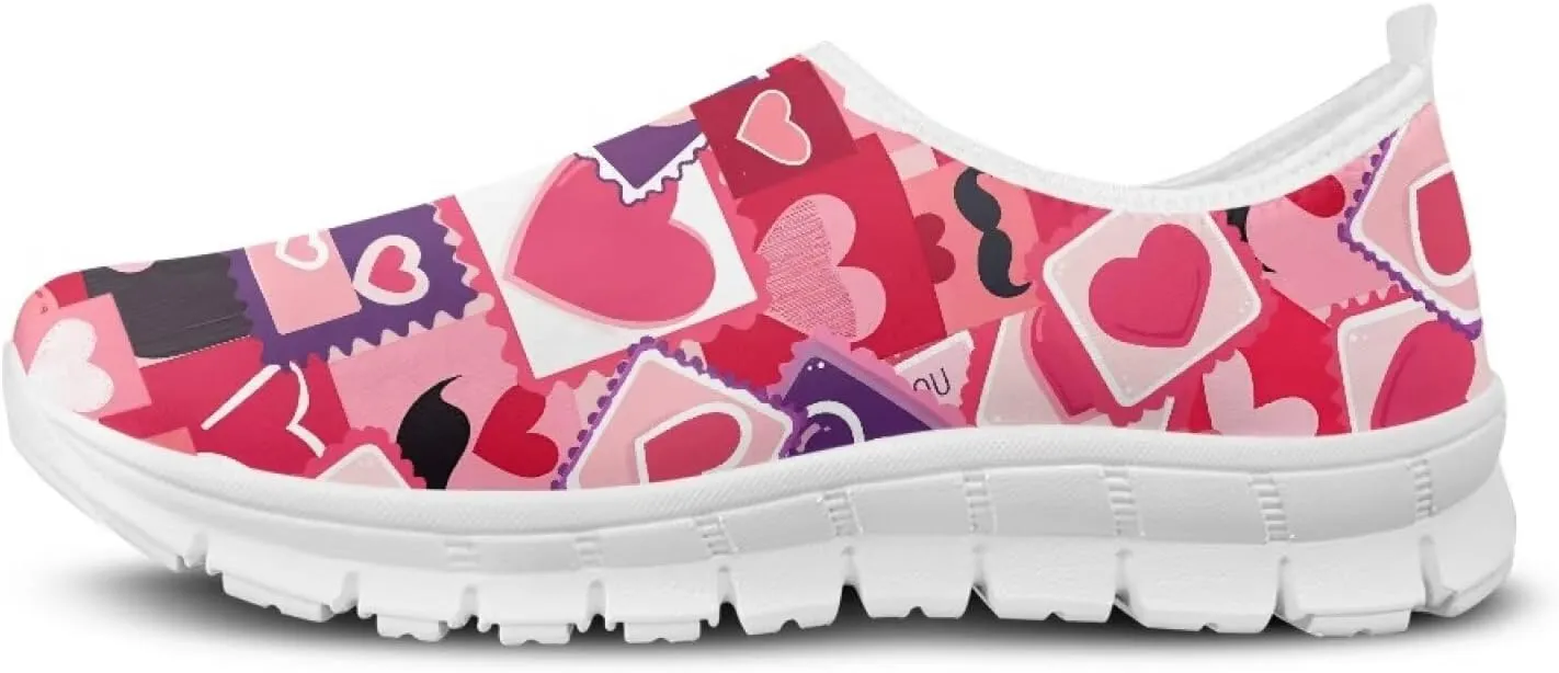 Slip On Casual Shoes for Women Non Slip Breathable Sneakers Comfort Loafers Low Cut Lightweight Arch Support Walking Running Sports Training Travel Shoes US 5.5-11.5