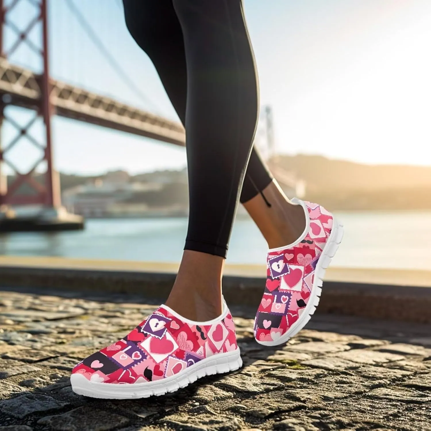Slip On Casual Shoes for Women Non Slip Breathable Sneakers Comfort Loafers Low Cut Lightweight Arch Support Walking Running Sports Training Travel Shoes US 5.5-11.5