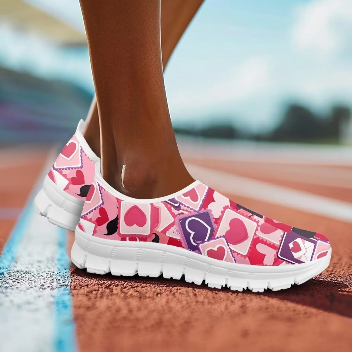 Slip On Casual Shoes for Women Non Slip Breathable Sneakers Comfort Loafers Low Cut Lightweight Arch Support Walking Running Sports Training Travel Shoes US 5.5-11.5