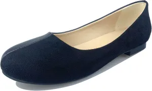 Slip On Falts Womens Dolly Pumps Comfort Closed Toe