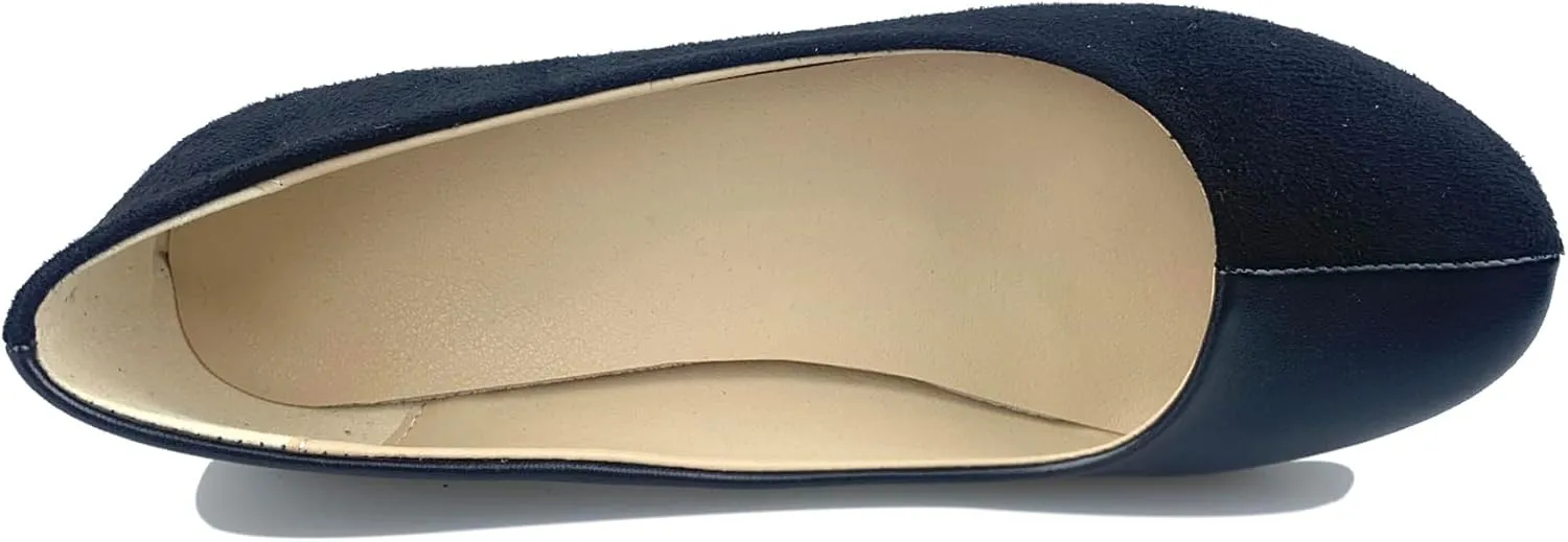 Slip On Falts Womens Dolly Pumps Comfort Closed Toe