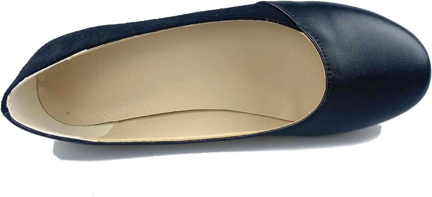 Slip On Falts Womens Dolly Pumps Comfort Closed Toe