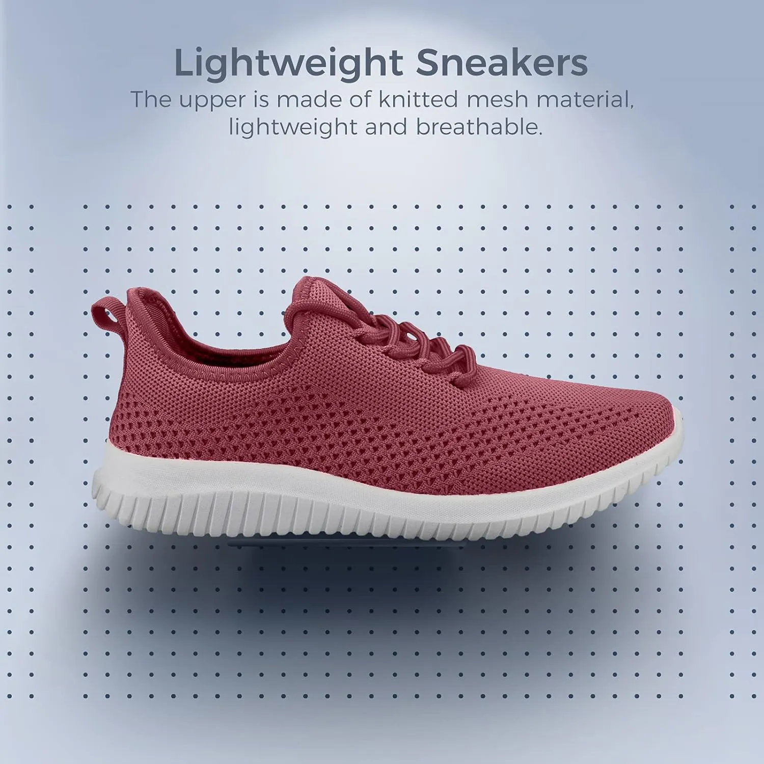 Slip On Sneakers for Women-Fashion Sneakers Walking Shoes Non Slip Lightweight Breathable Mesh Running Shoes Comfortable