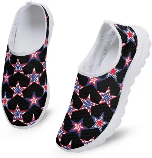 Slip On Walking Shoes for Womens Breathable Running Tennis Sneakers Comfort Anti-Slip Athletic Shoe for Travel Size 5.5-11.5 White Sole