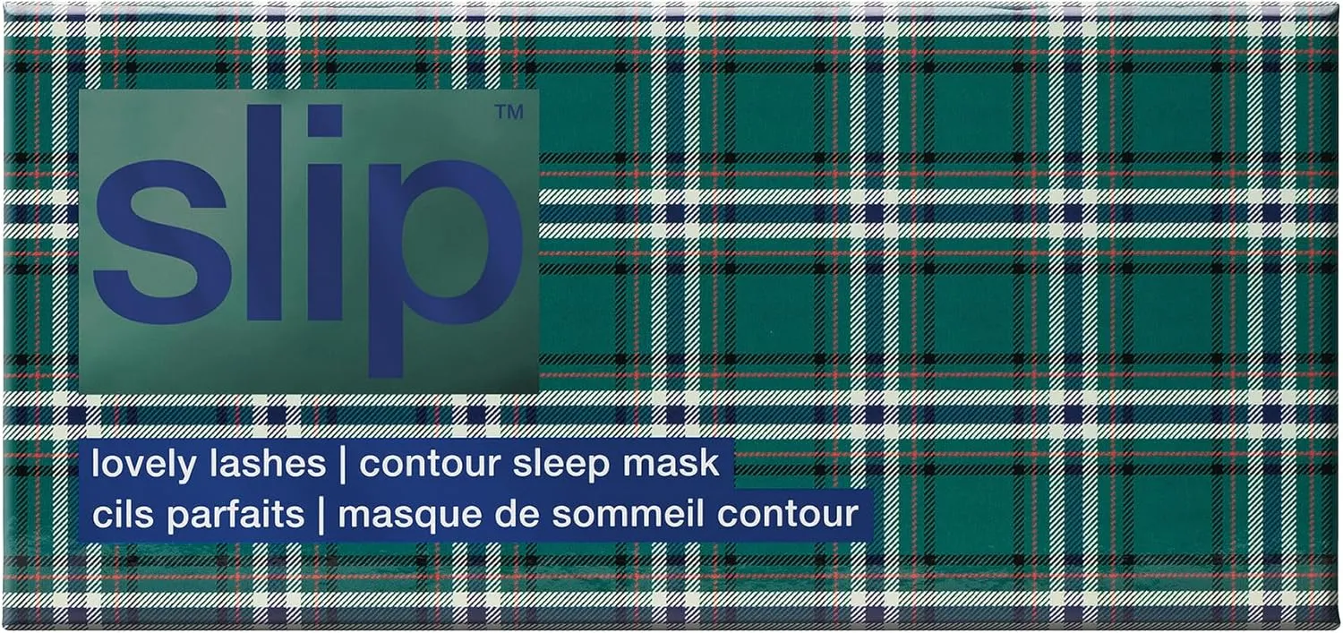 slip Pure Silk Contour Sleep Mask: Protect Your Delicate Lashes with Our Innovative, Lash-Friendly Design. Experience Uninterrupted Beauty Sleep with Slipsilk Comfort, 1 Contour Mask, Heather