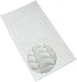 SlipX Solutions Extra Comfort Bathtub Mat Designed for Sensitive Feet, Cloud-Like Softness with Non-Slip Grip