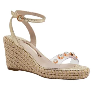 Sophia Webster 'Dina Gem' Espadrille Wedge Heels - 6/39 - NEW