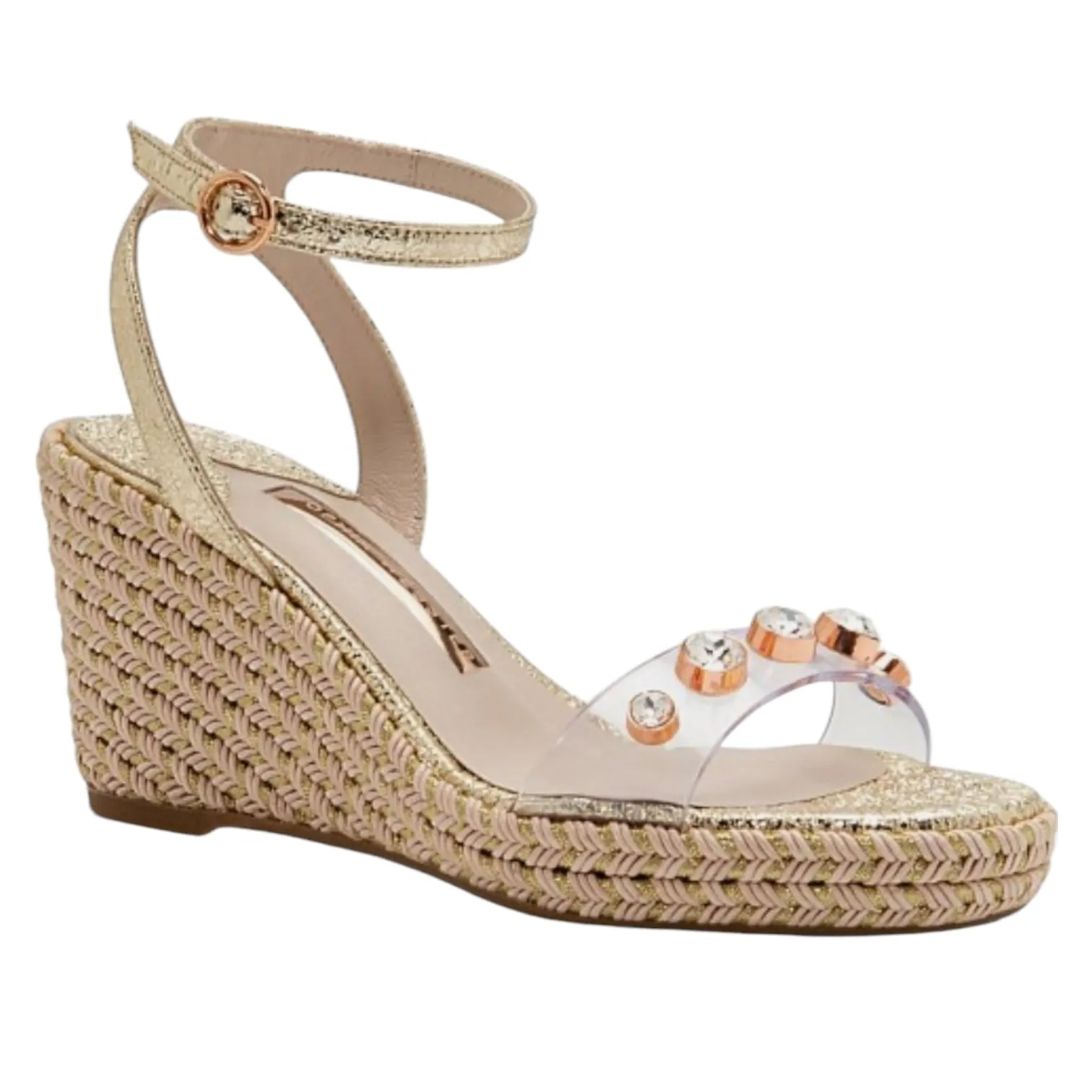 Sophia Webster 'Dina Gem' Espadrille Wedge Heels - 6/39 - NEW