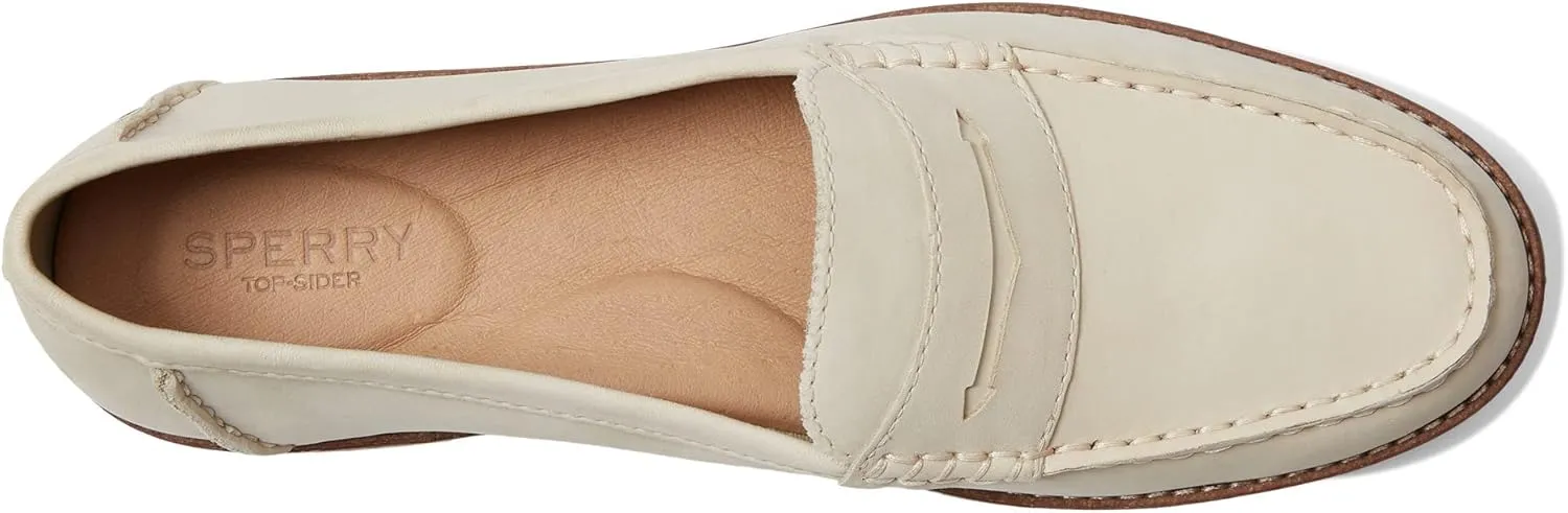 Sperry Womens Seaport Penny Loafers Flats Casual - Gold