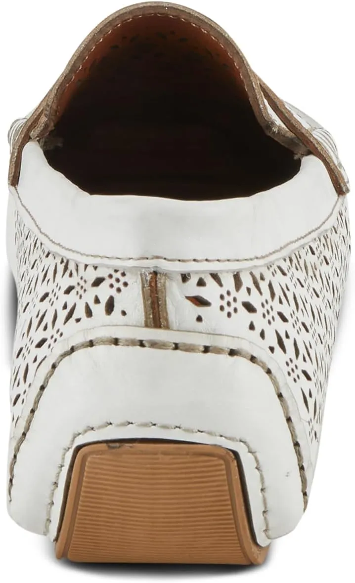 Spring Step Crain Women's Laser-Cut Out Moccasin with Removable Insole