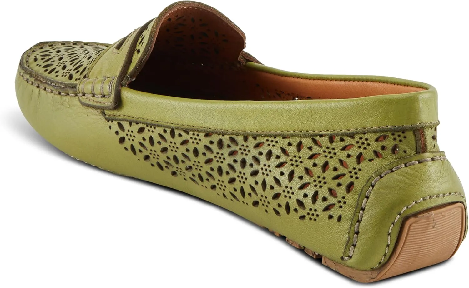 Spring Step Crain Women's Laser-Cut Out Moccasin with Removable Insole