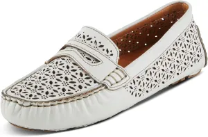 Spring Step Crain Women's Laser-Cut Out Moccasin with Removable Insole