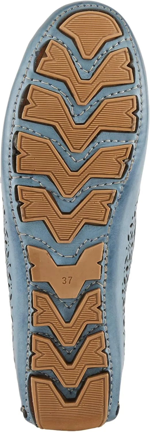 Spring Step Crain Women's Laser-Cut Out Moccasin with Removable Insole