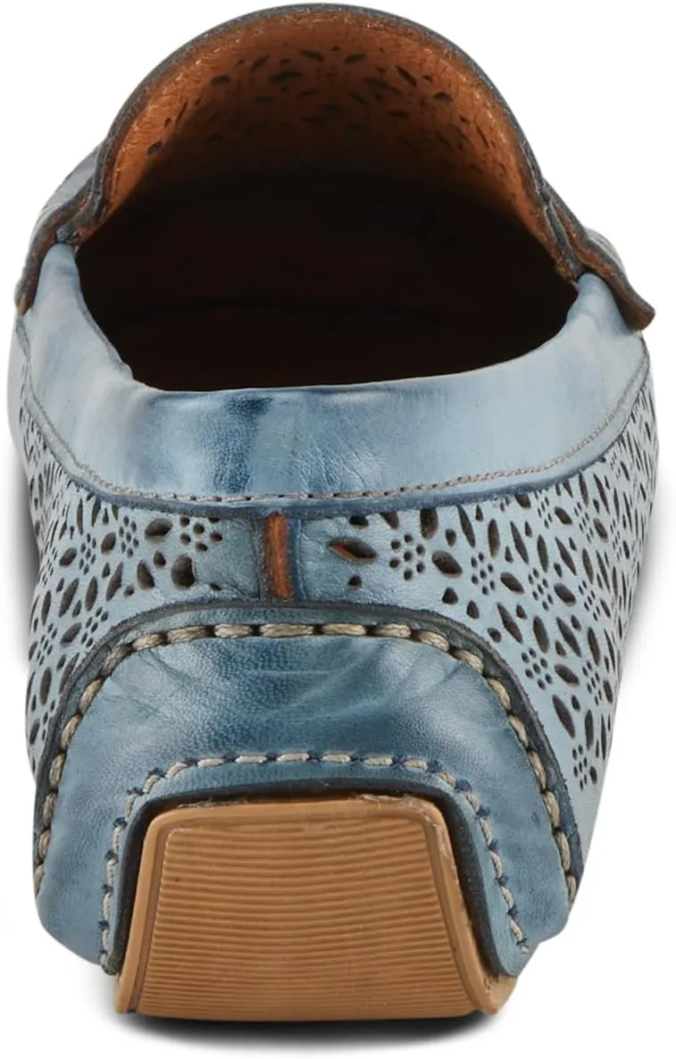 Spring Step Crain Women's Laser-Cut Out Moccasin with Removable Insole