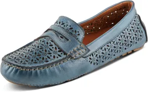 Spring Step Crain Women's Laser-Cut Out Moccasin with Removable Insole