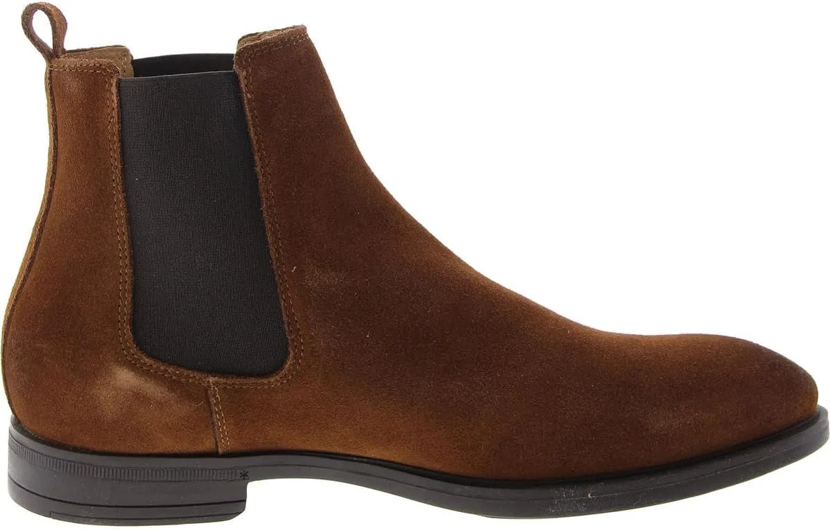 Steve Madden Mens Angelo Mixed Media Ankle Chelsea Boots