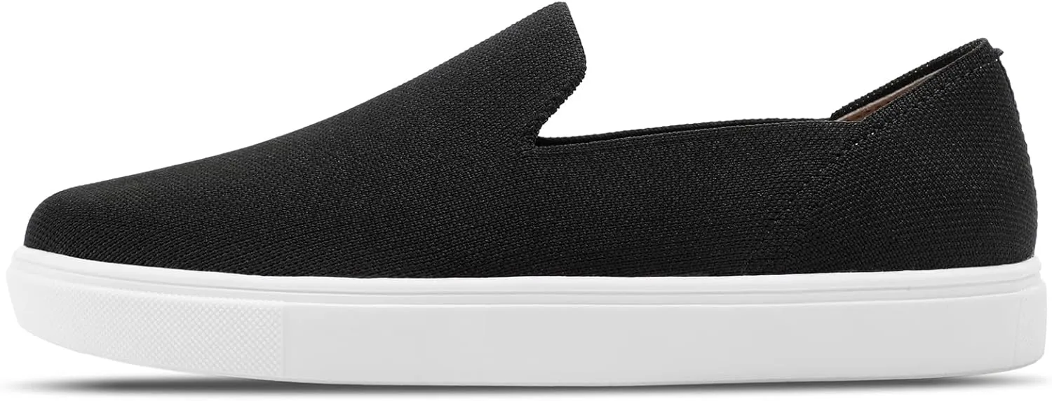 STQ Slip on Shoes for Women Breathable Fashion Sneakers Comfortable Knit Casual Shoes