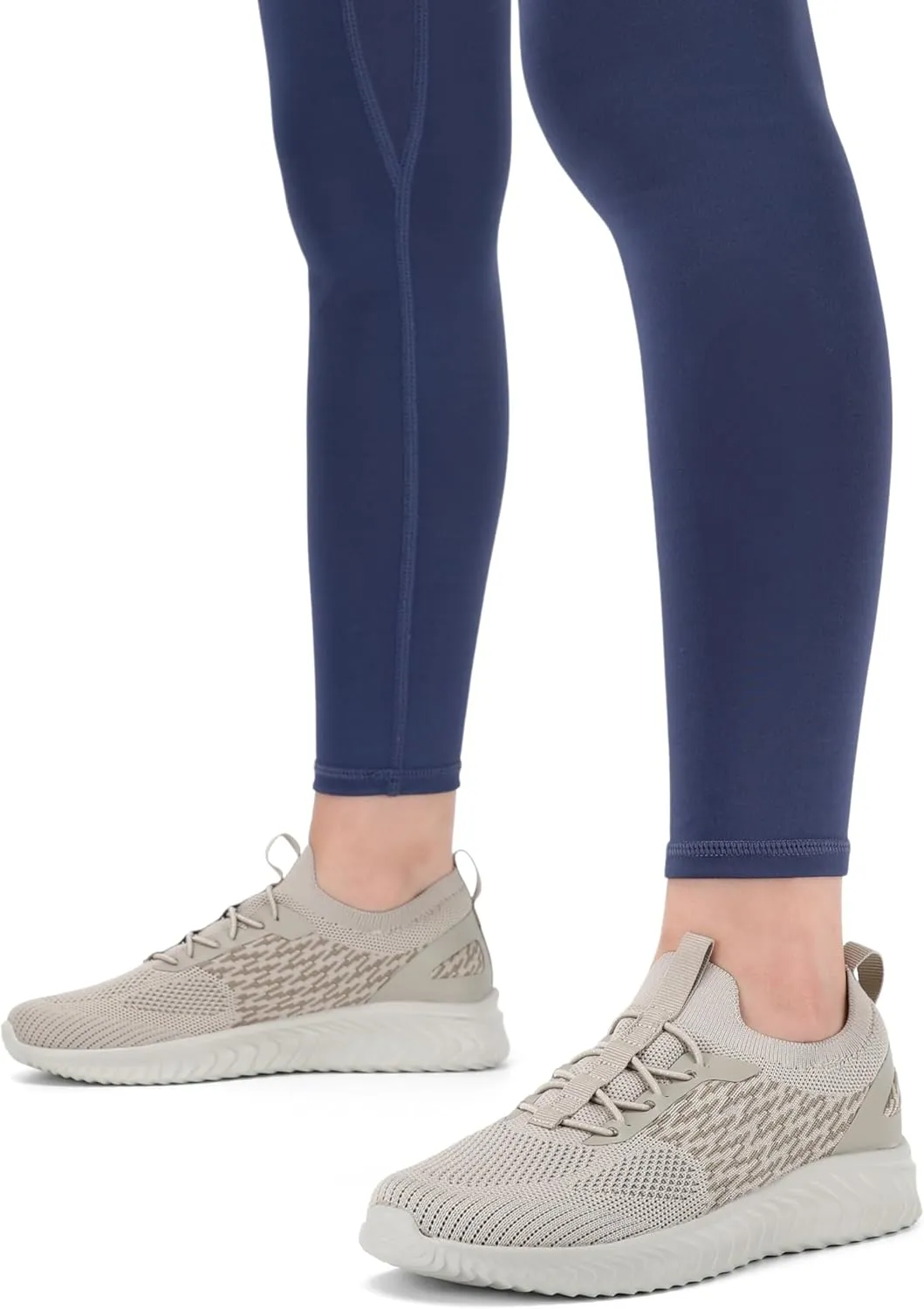 STQ Walking Shoes Women Arch Support Slip on Sneakers with Memory Foam Comfort Lightweight
