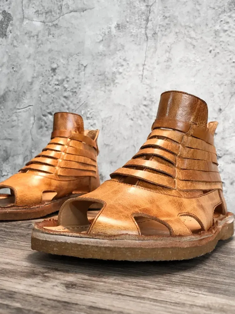 Summer Genuine Leather Gladiator Sandals