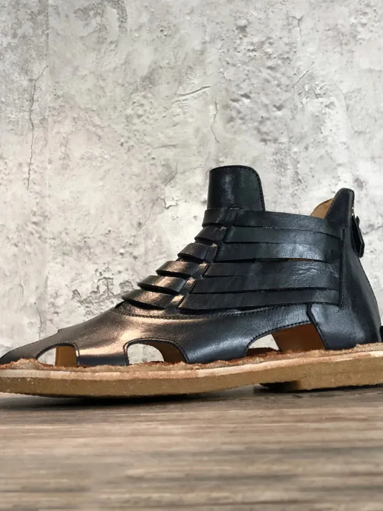 Summer Genuine Leather Gladiator Sandals