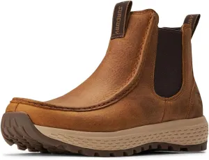 SUREWAY Men's Chelsea Boots - Lightweight Slip-On Work Boots with Moc Toe Design,Casual Leather Boots Slip-Resistant Rubber Outsole,Chukka boots for All-Weather Comfort (Office,Casual,Dress)