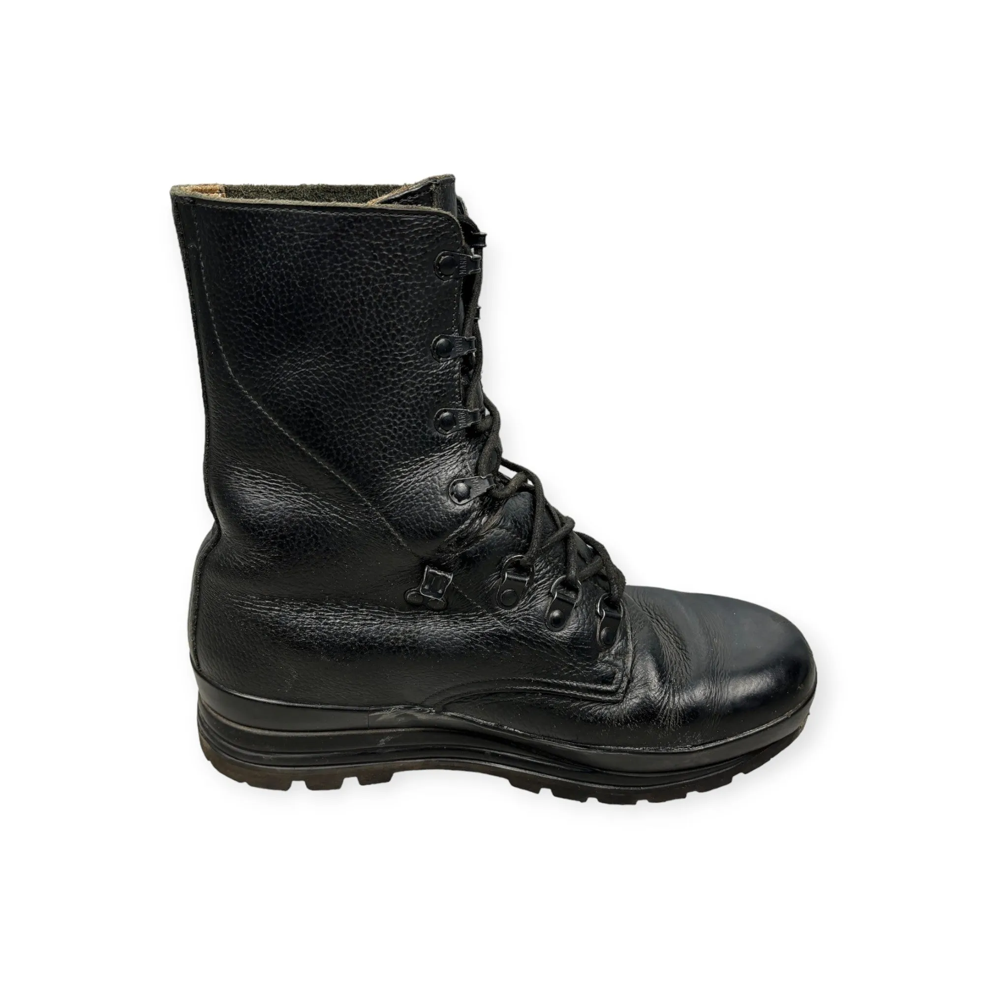 Swiss Army Black Leather Boots