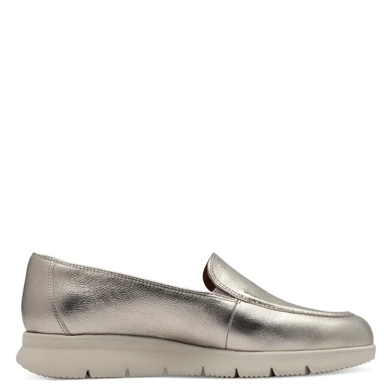 Tamaris Womens Gold Slip-on Shoes 1-24629-44