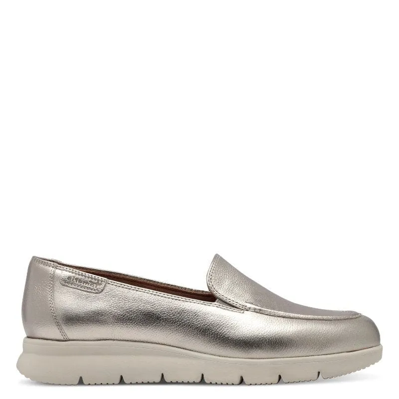 Tamaris Womens Gold Slip-on Shoes 1-24629-44