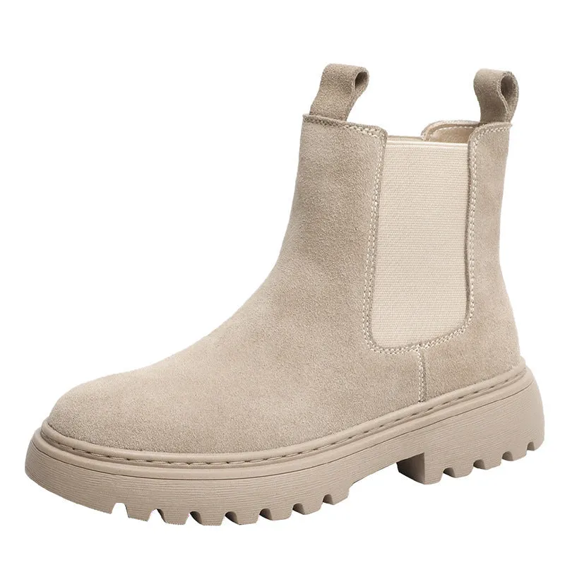 Thick-soled Martin Boots Short Boots Suede Women's Boots