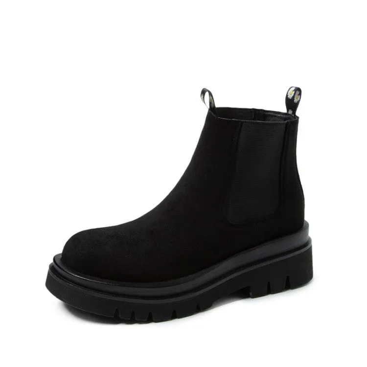 Thick-soled Martin Boots Short Boots Suede Women's Boots