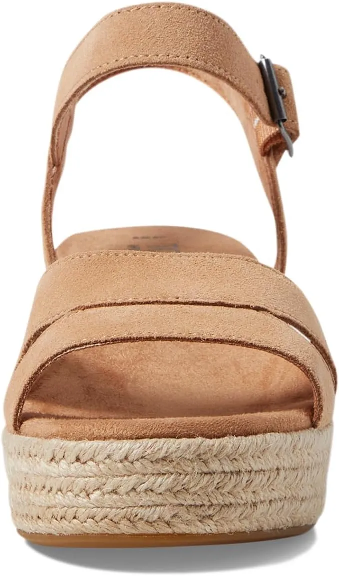 TOMS Womens Audrey Espadrille Athletic Sandals Casual Mid Heel 2-3"