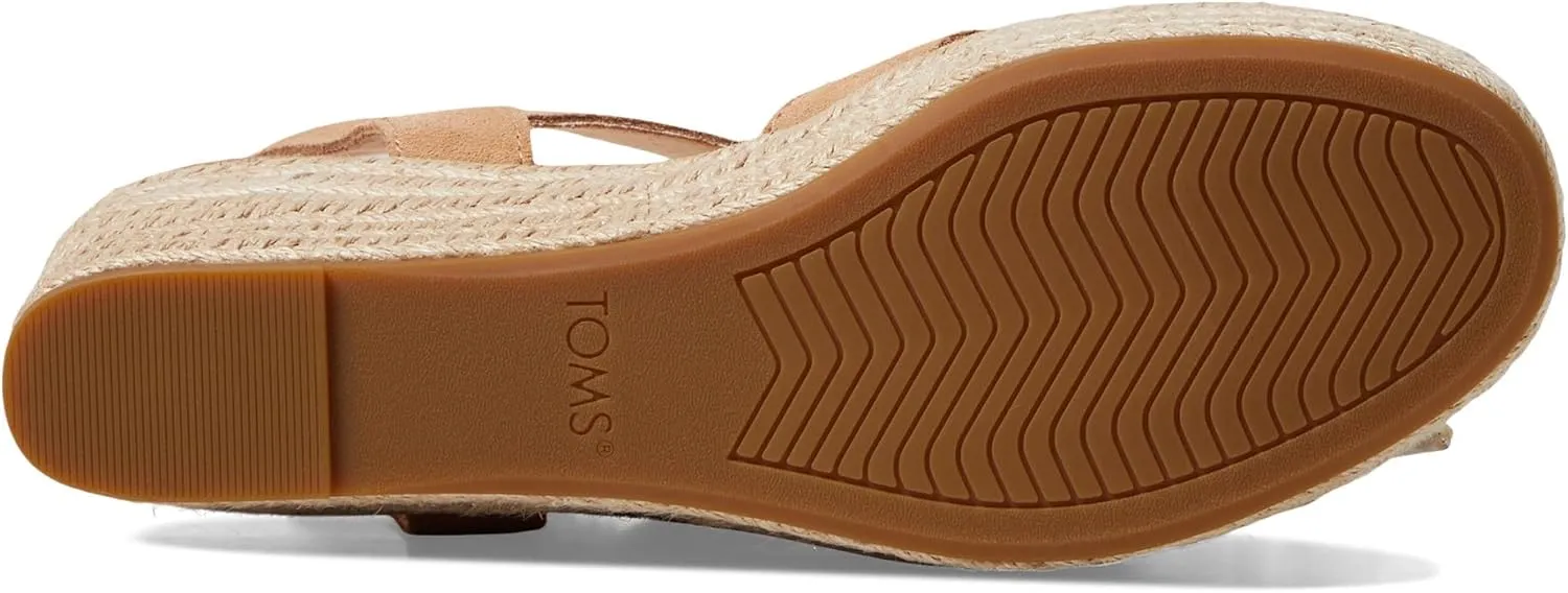 TOMS Womens Audrey Espadrille Athletic Sandals Casual Mid Heel 2-3"