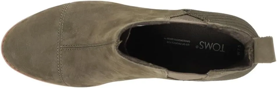TOMS Womens Everly Pull On Ankle Boots