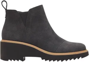 TOMS Womens Maude Round Toe Chelsea Casual Boots Ankle Mid Heel 2-3" - Beige