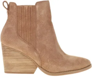 TOMS Womens Noa Ankle Round Toe Chelsea Casual Boots Ankle High Heel 3" & Up - Brown