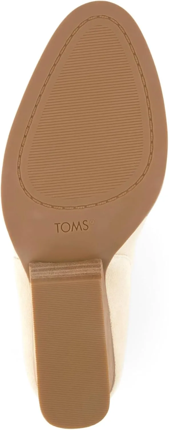 TOMS Womens Noa Ankle Round Toe Chelsea Casual Boots Ankle High Heel 3" & Up - Brown