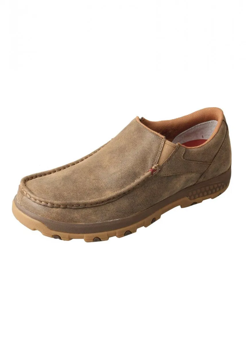 Twisted X - Mens Cellstretch Slip on Driving Bomber