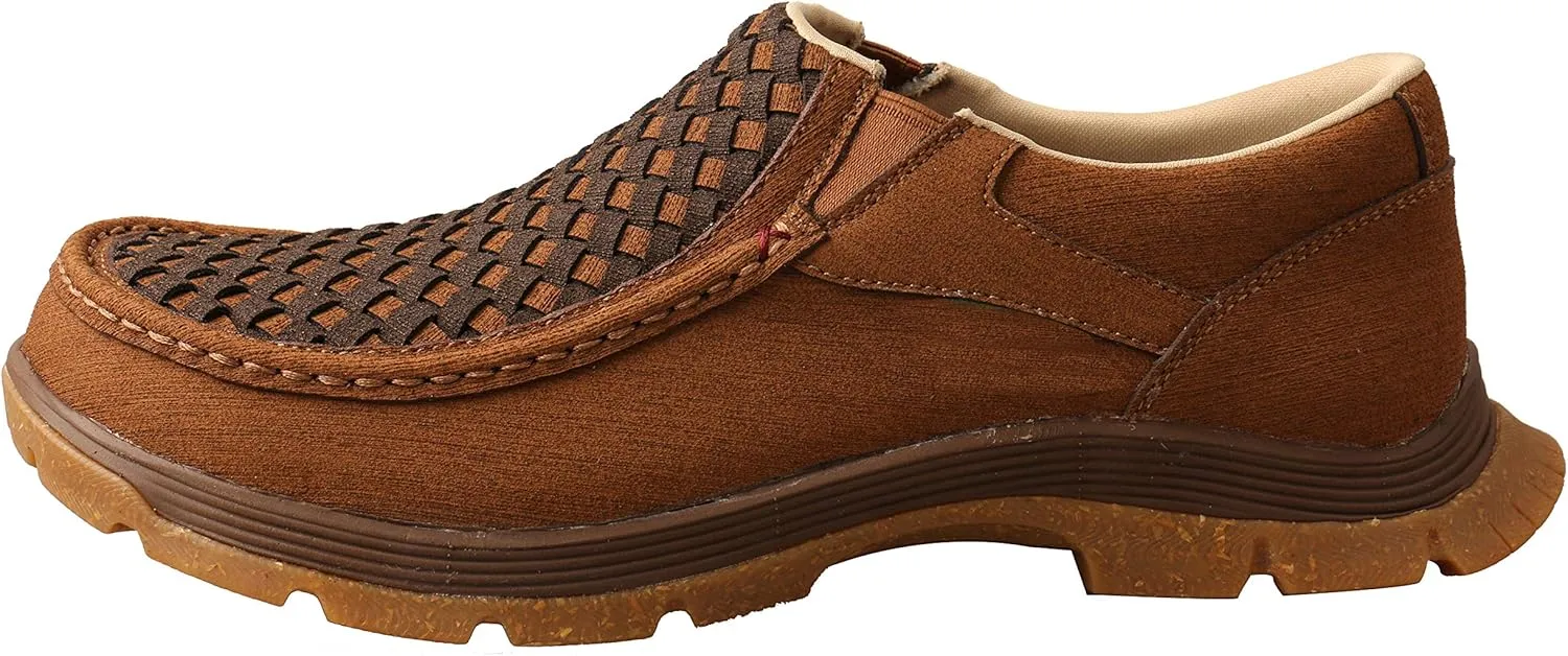 Twisted X Men's Slip-On Oblique Toe, Moc Toe with CellSole