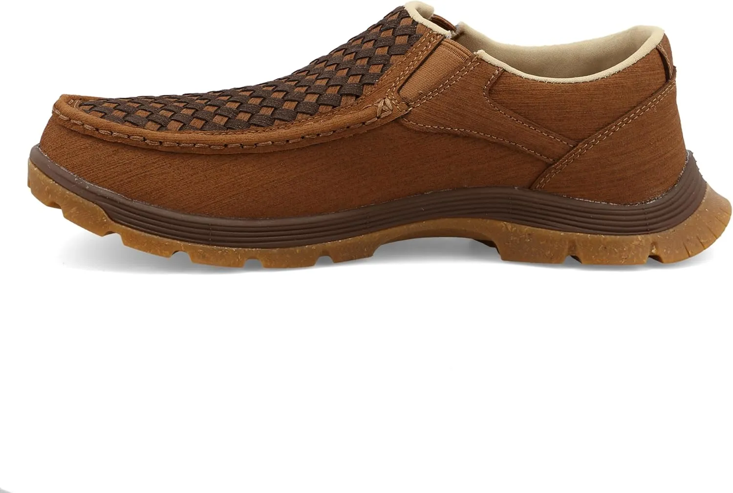 Twisted X Men's Slip-On Oblique Toe, Moc Toe with CellSole